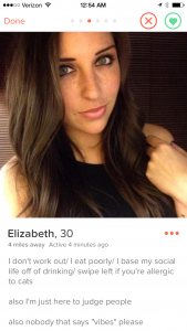 Elizabeth Barela Tinder Profile
